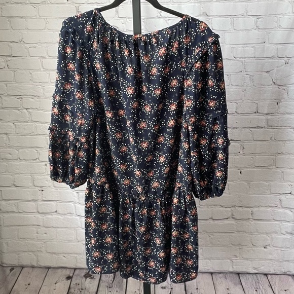 NWT Max Studio Long Sleeve Floral Dress Size Large - Picture 2 of 5